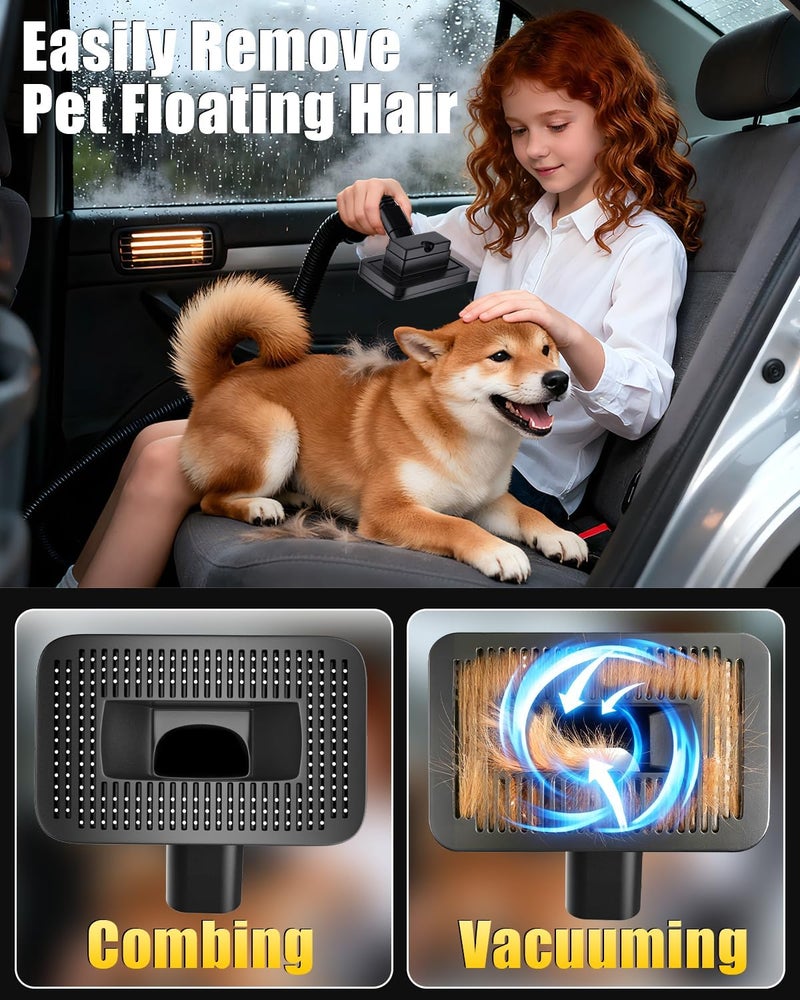 SEEDUSTRY Handheld Vacuum Cleaner Cordless, Mini Small Car Vacuum, Portable Pet Hair Vacuum, 3 Suction Modes-Up to 18000pa, 6 Blow & Suck & Deflate & Inflate Nozzles for Car, Pet, Office, Home - Image 5